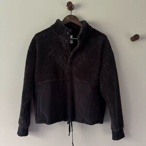 ALL IN MOTION FLEECE SWEATSHIRT JACKET BLACK SIZE MEDIUM GUC